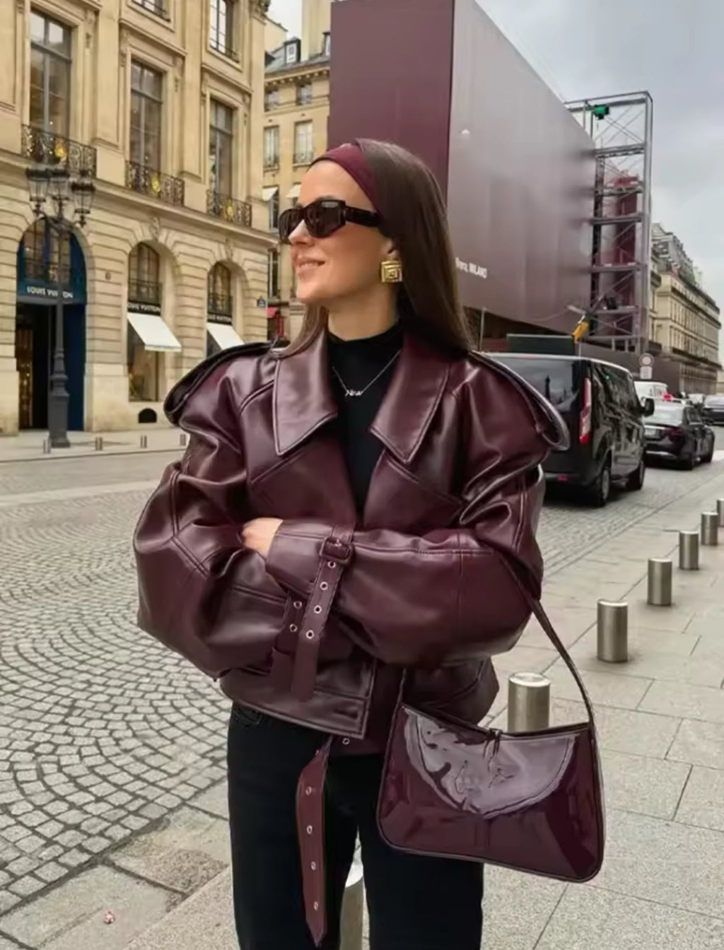 YVA - Jacke Bordeaux